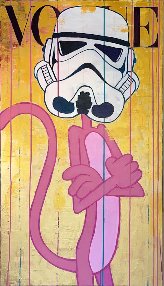 Vogue Pink Stormtrooper (Donated to Charity) by Artist Allan Buch 