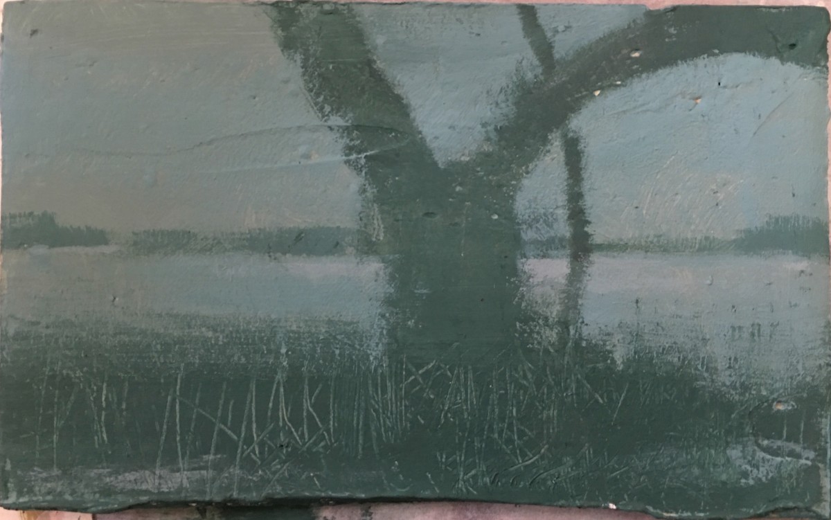 Tree in Mist by Lisa Hess Hesselgrave 