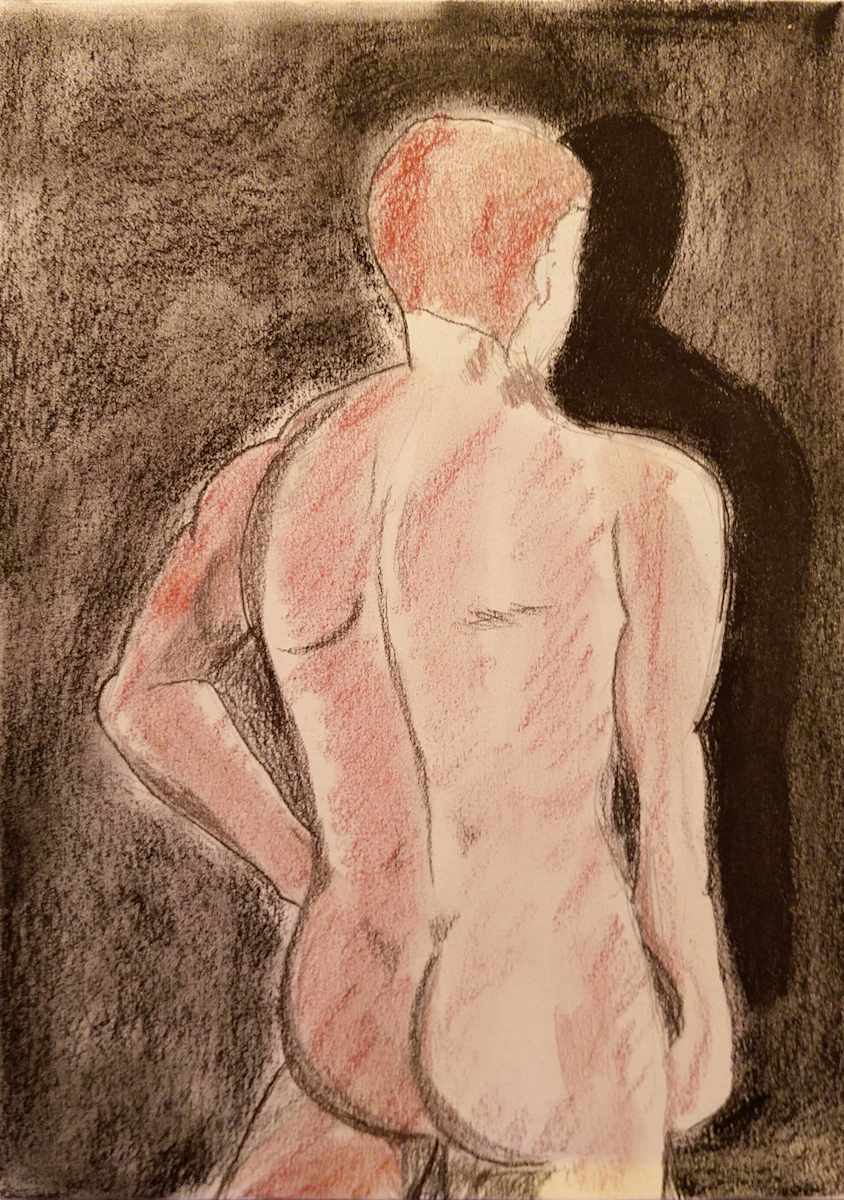 Male Nude 1 by Paul Riedel 