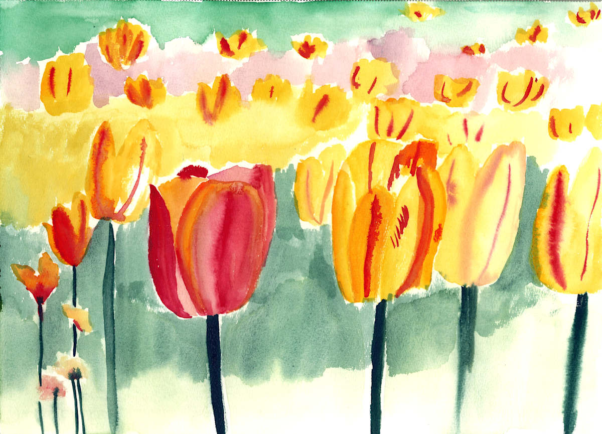 Spring in Bavaria 2a by Paul Riedel 