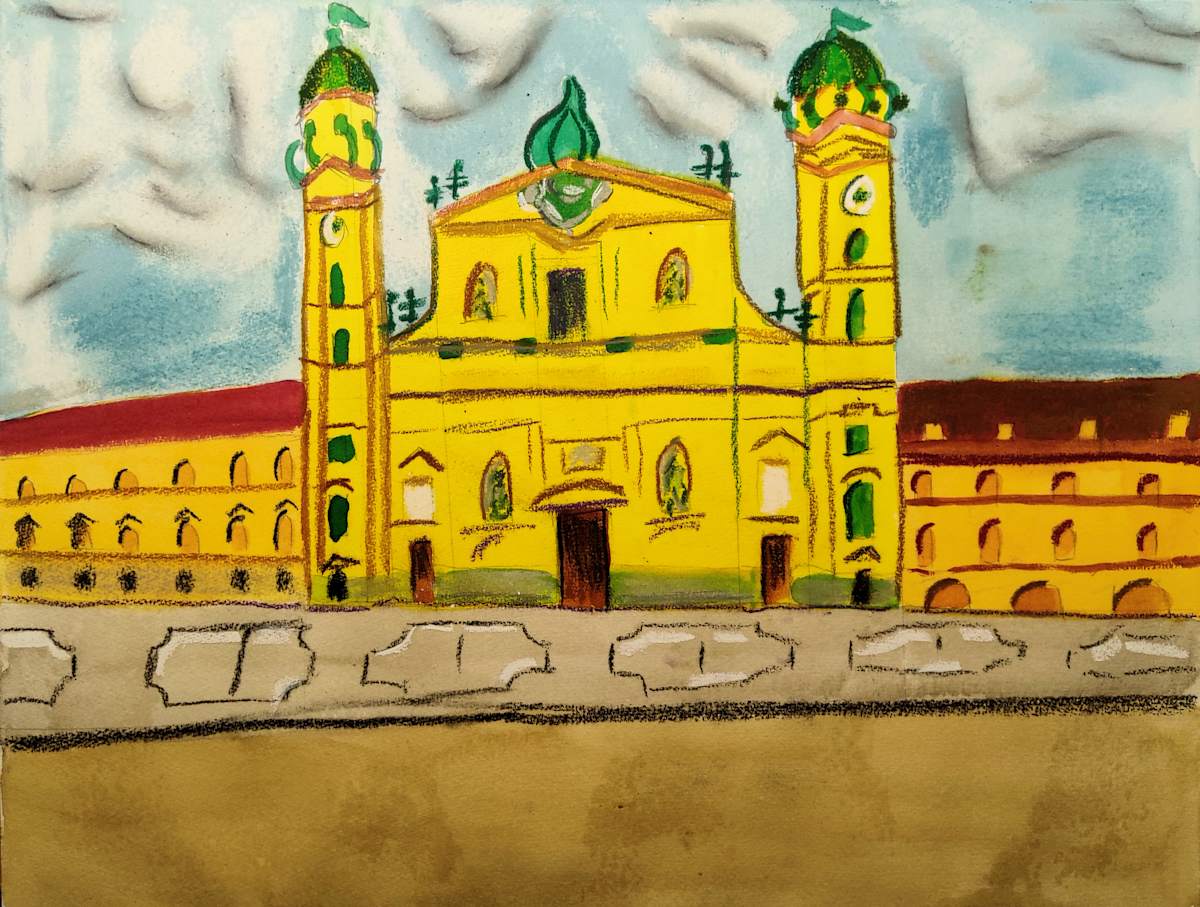 Theatiner Church by Paul Riedel 