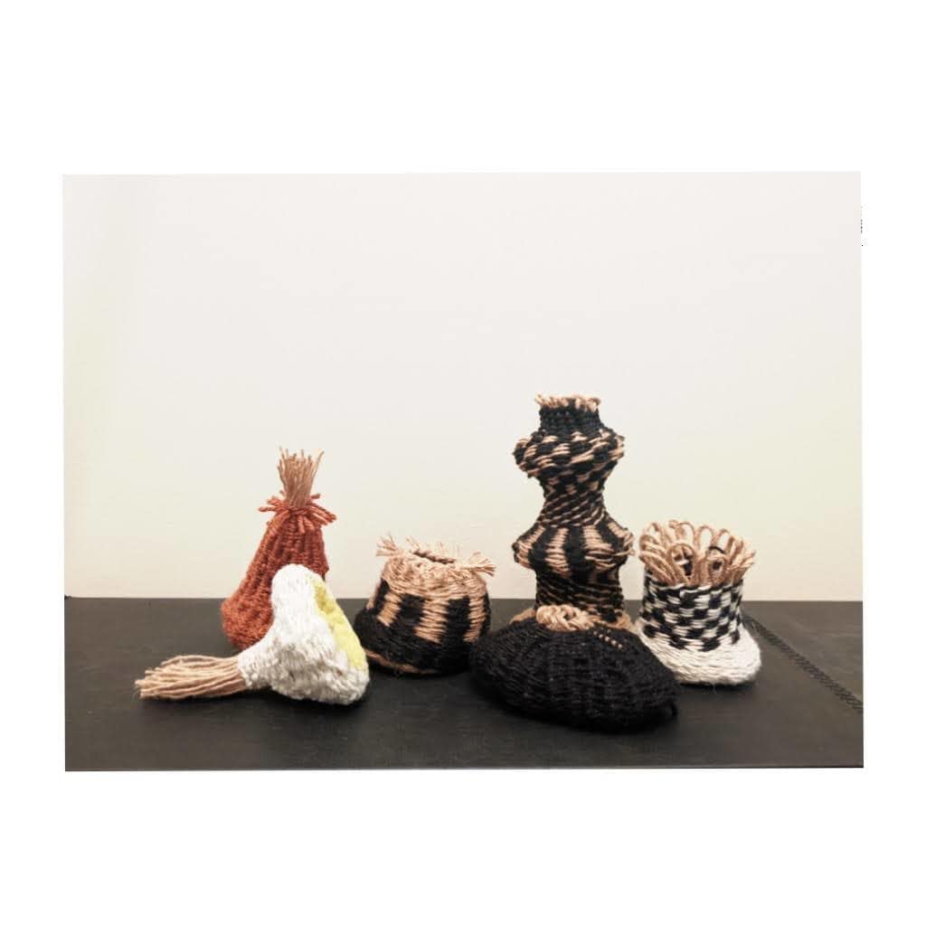 Woovles (woven doodles) by Roxas Arzt Studio by Anna Arzt  Image: Combining tapestry and basketry techniques, this series is the artist's exploration in moving tapestry towards more sculptural forms.