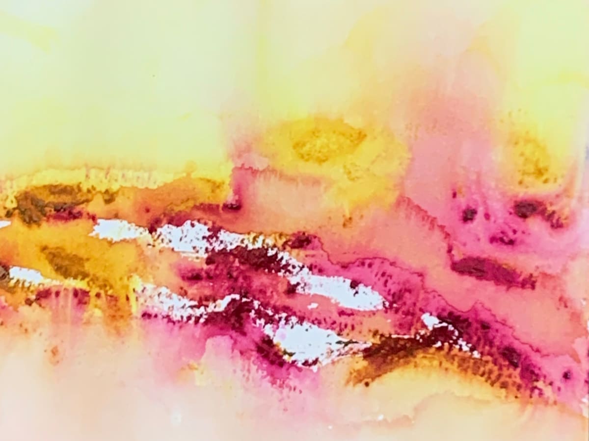 I Just Want To Celebrate - BOX H by Susi Schuele  Image: 5 x 7 watercolor
framed