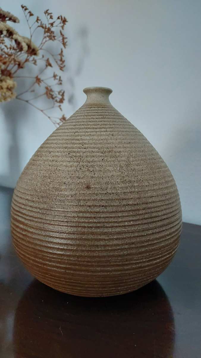 Gradient Glazed Stoneware Vase by Clyde Burt 
