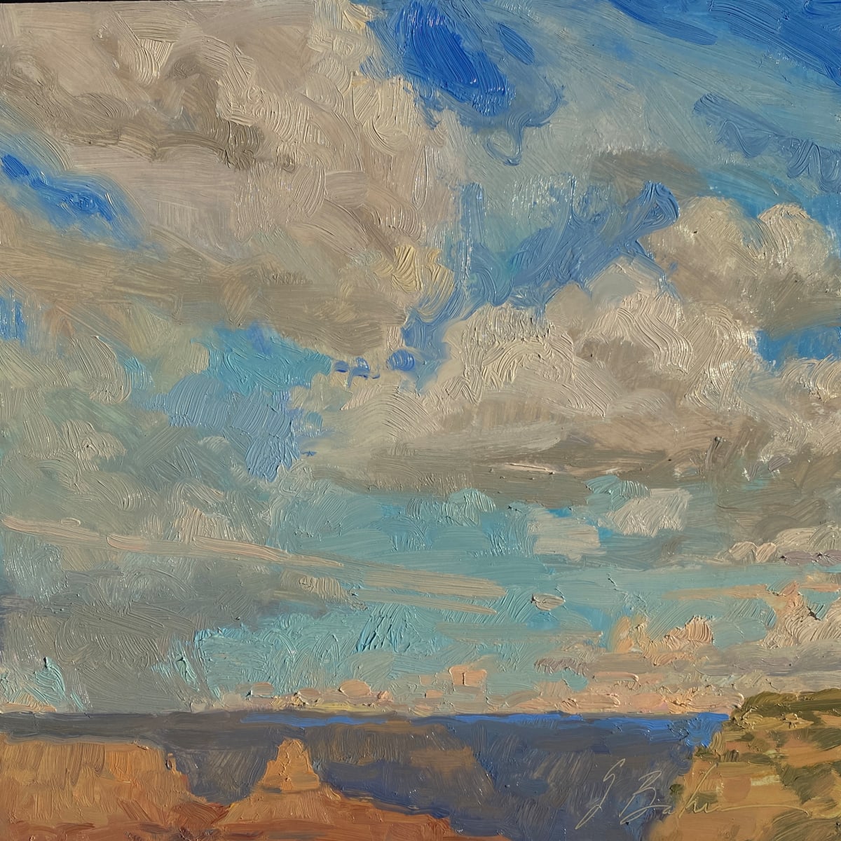 Canyon and Cloud, Strewn Sky, with Zoroaster and Brahma by Suzie Baker 