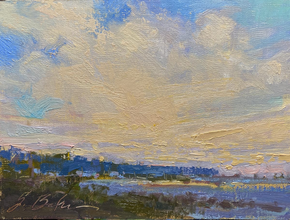 East Point Cloudscape by Suzie Baker  Image: Forgotten Coast en Plein Air