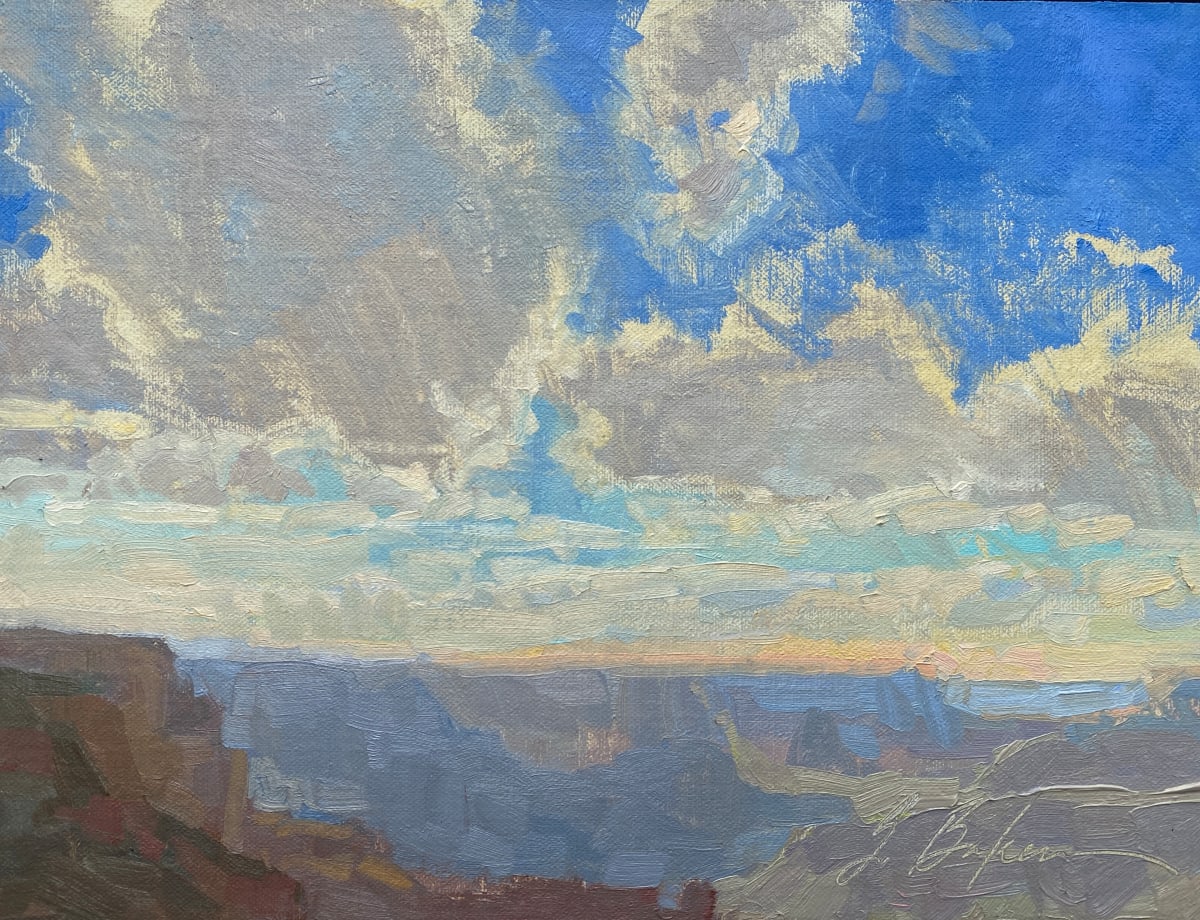 Winds Escorting the Clouds, Yaki Point by Suzie Baker 