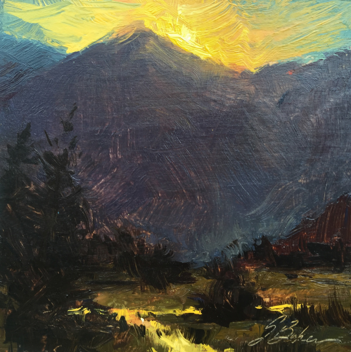 Telluride Gold 6x6 by Suzie Baker 