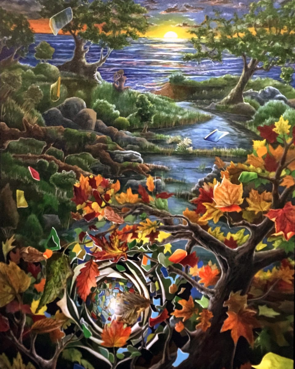 Dreaming of what will come by David Heatwole  Image: David Heatwole's painting "Dreaming of what will come" created in 2021 after moving to Ohio.