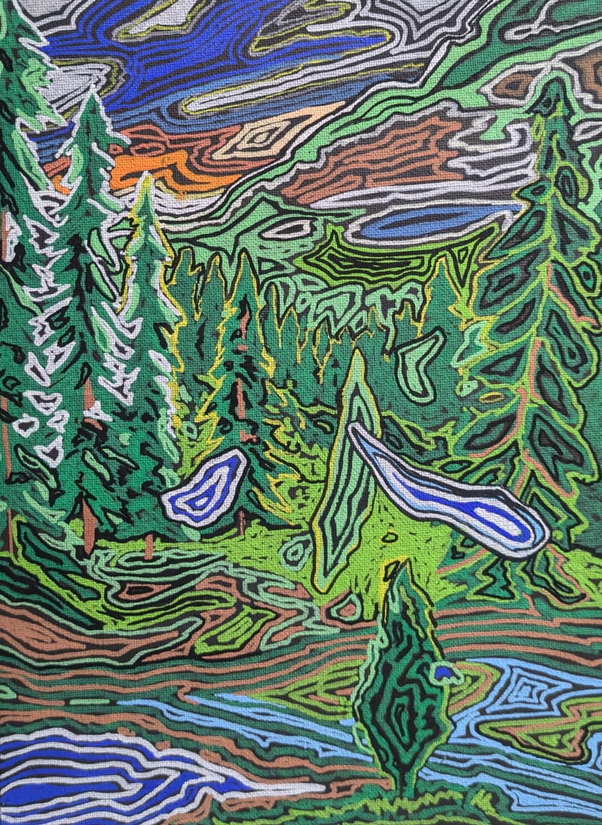 "July Rises" by David Heatwole  Image: Acrylic Painting "July Rises" G0224