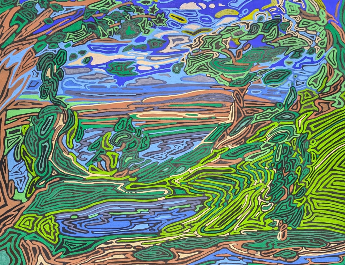 July Shifting Planes by David Heatwole  Image: Acrylic painting: July Shifting Planes G0424