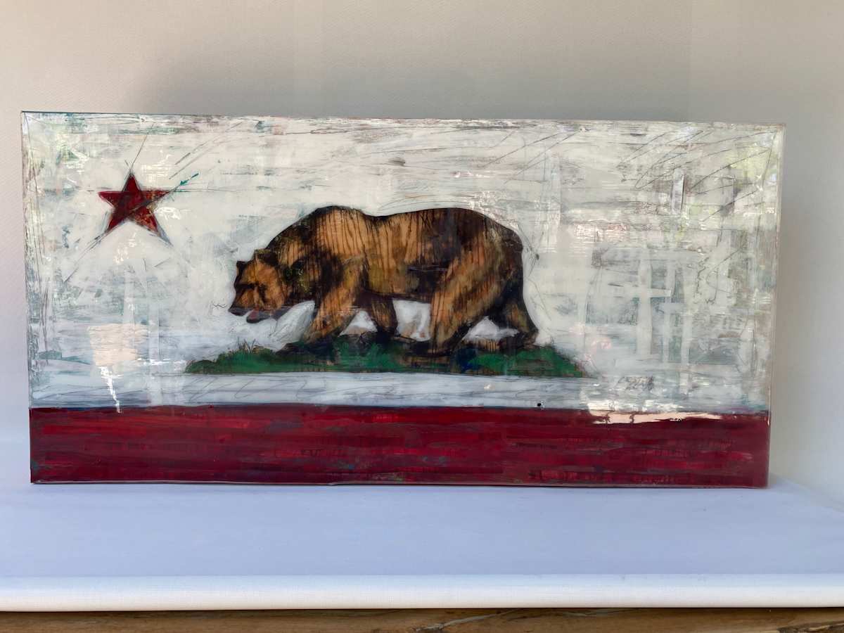 California Bear Flag #132 by Cristina Acosta 