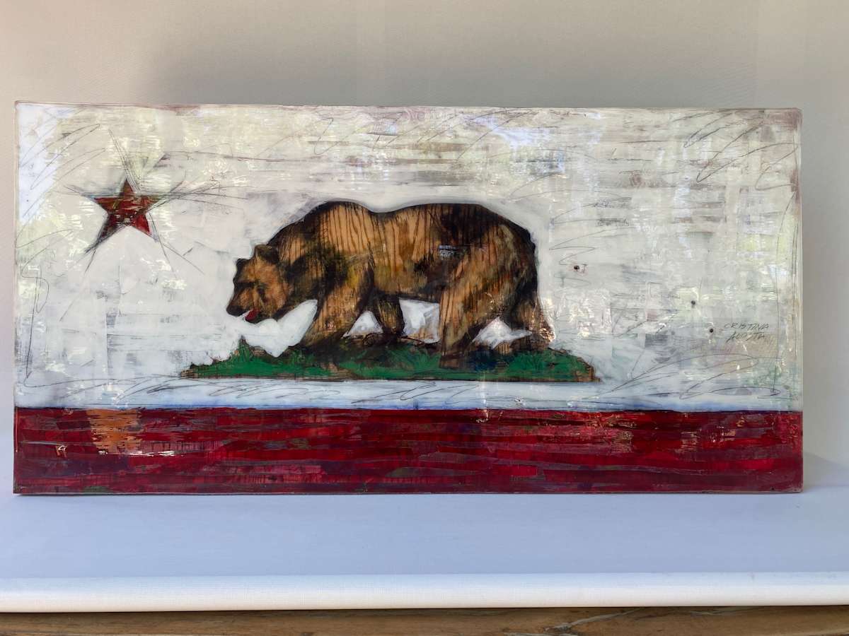 California Bear Flag #131 by Cristina Acosta 