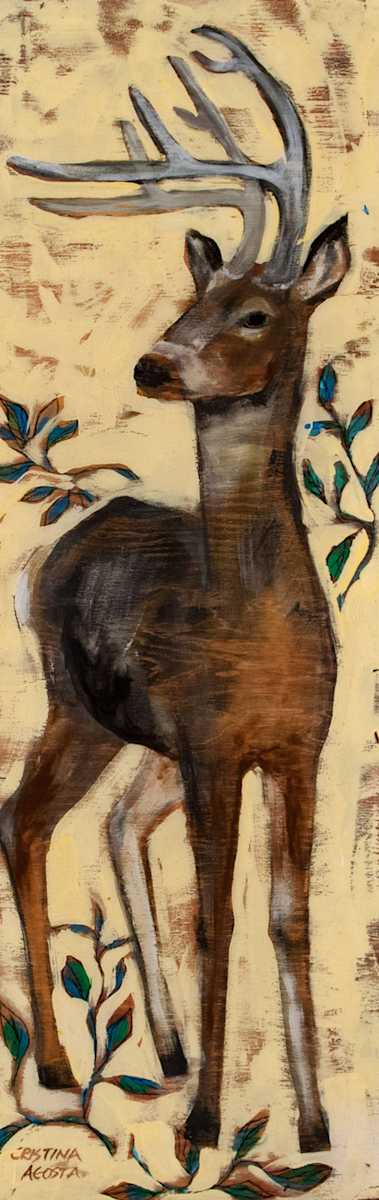 Standing Deer (looking Left) by Cristina Acosta 