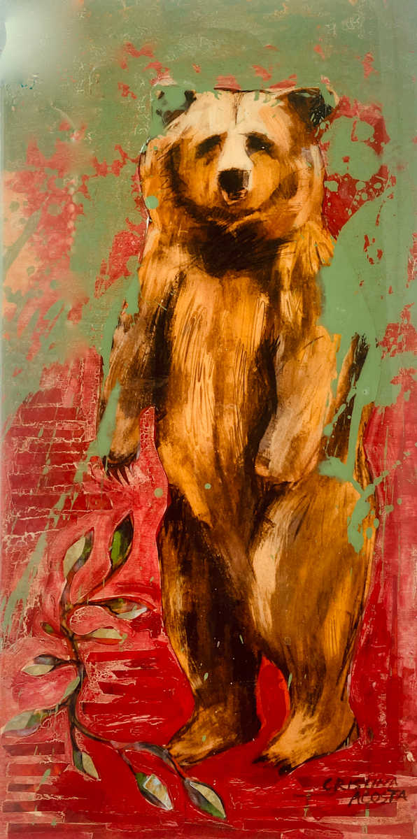 Standing Bear (collage original) by Cristina Acosta 