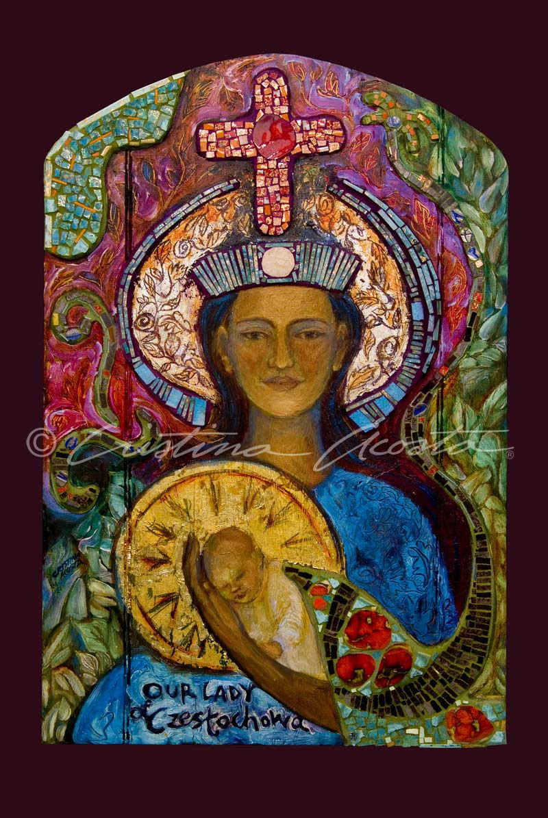 The Black Madonna: Lady of Czƒôstochowa by Cristina Acosta 