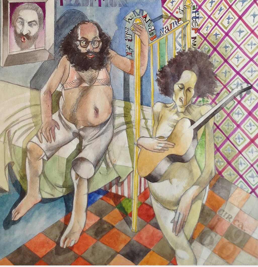 Ginsberg & Dylan by Edward Henrion 