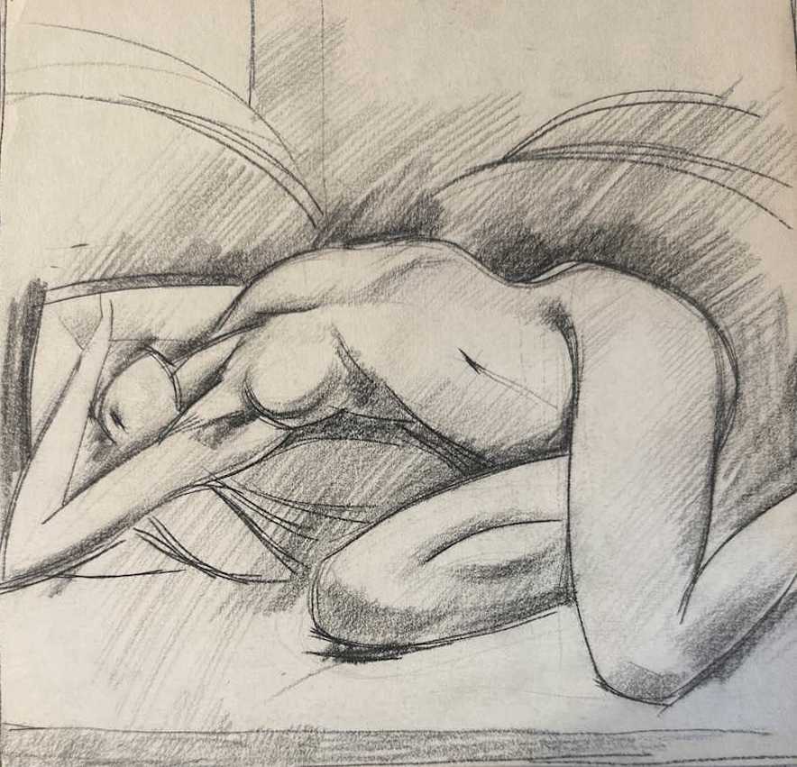Untitled Life Drawing 04 by Edward Henrion, Image 1.