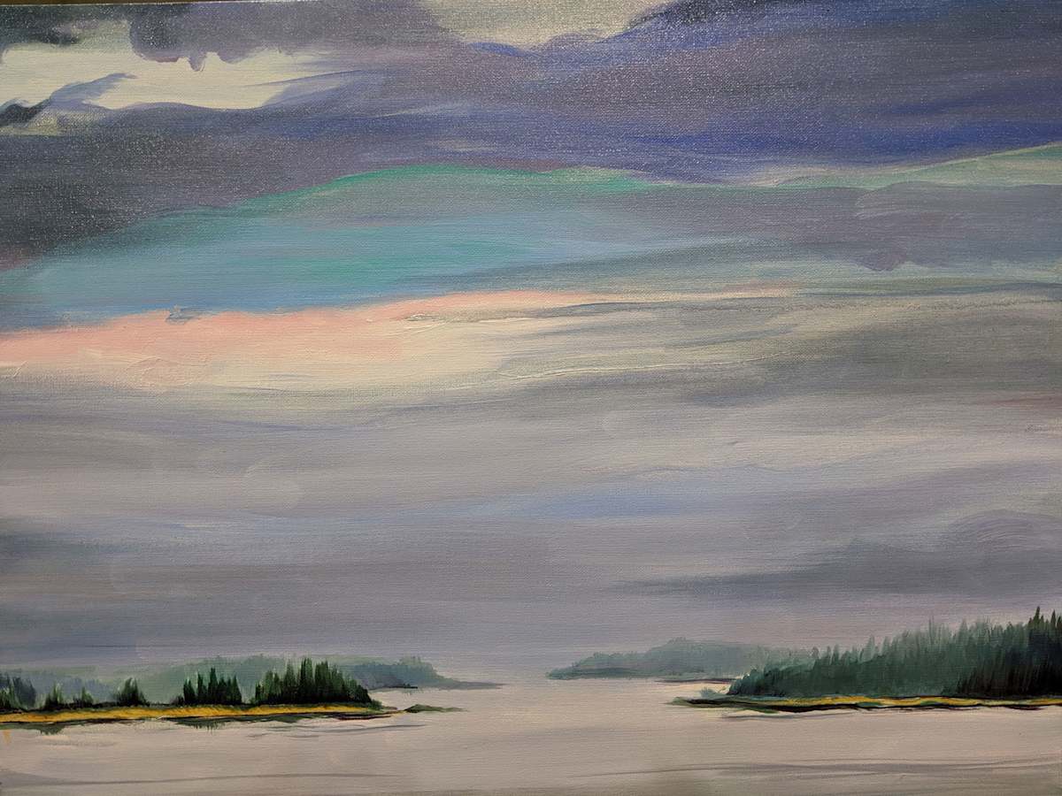 Looking South East from Peggy's Island by Cleo Huggins 