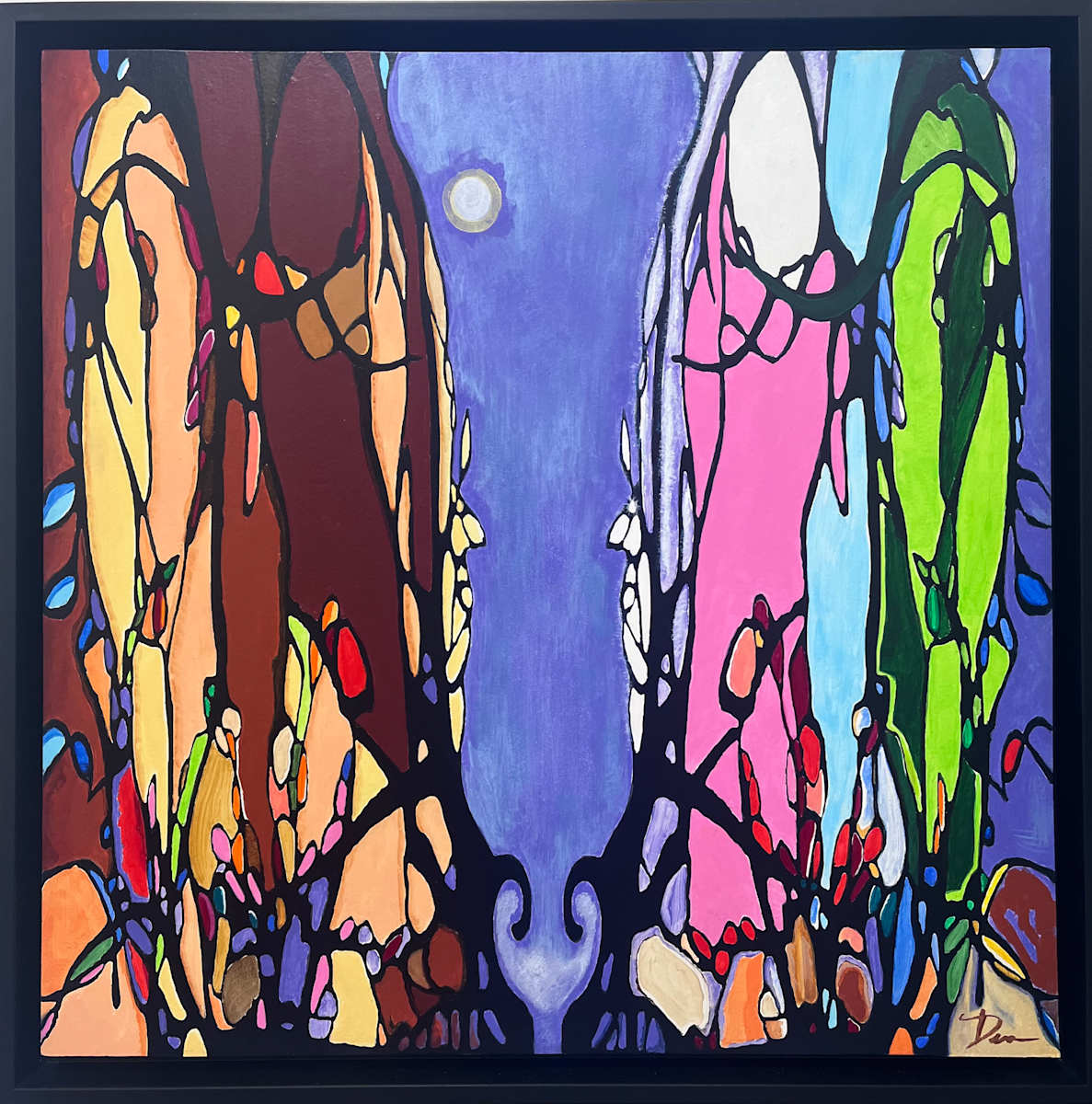 Dancing with a Canyon Moon by Dena D'Angelo  Image: framed - floating black wood