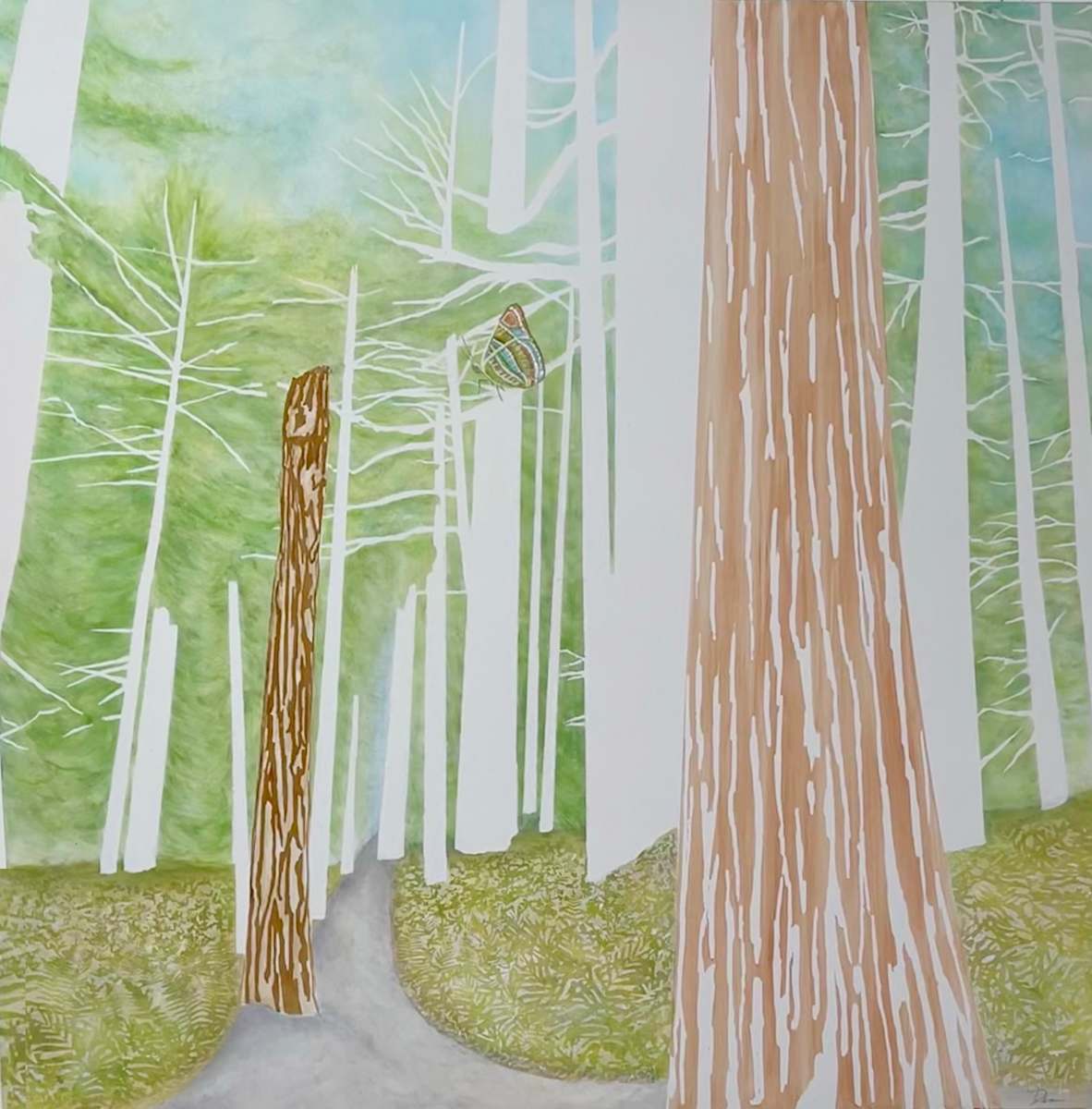 Retreat by Dena D'Angelo  Image: cradled harboard