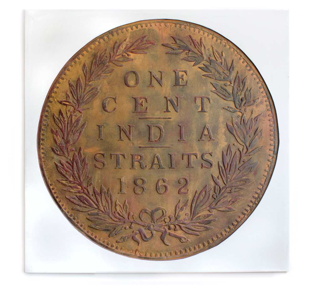 Straits Settlements Cent, 1862 (Obverse) by Erin Morrison  Image: Frontal view