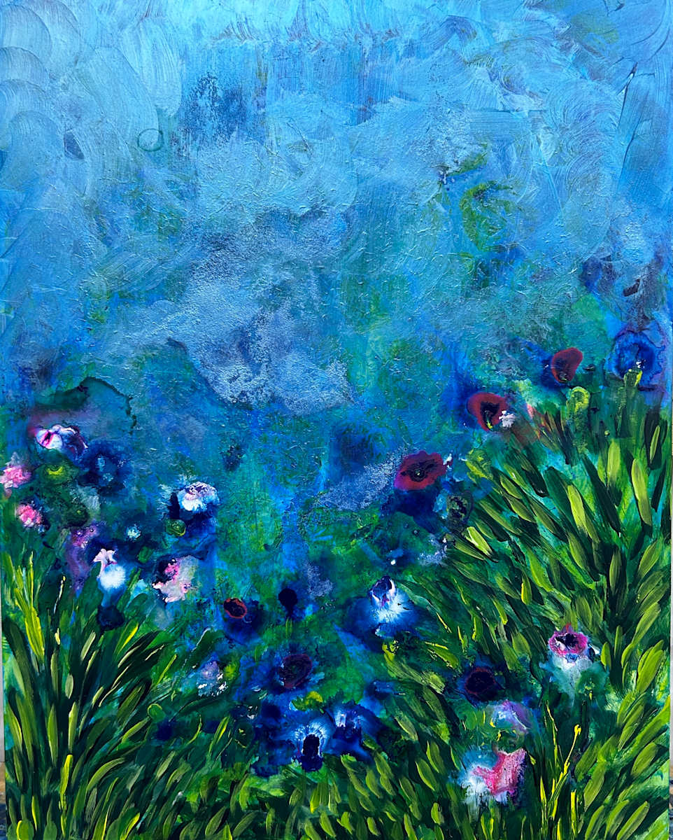 Beyond the Fear by Precious Burger  Image: "Beyond the Fear"  is part of the Rise Up Series.  The lyrical inspiration was Tyrone Wells' song, " Who We Are".  