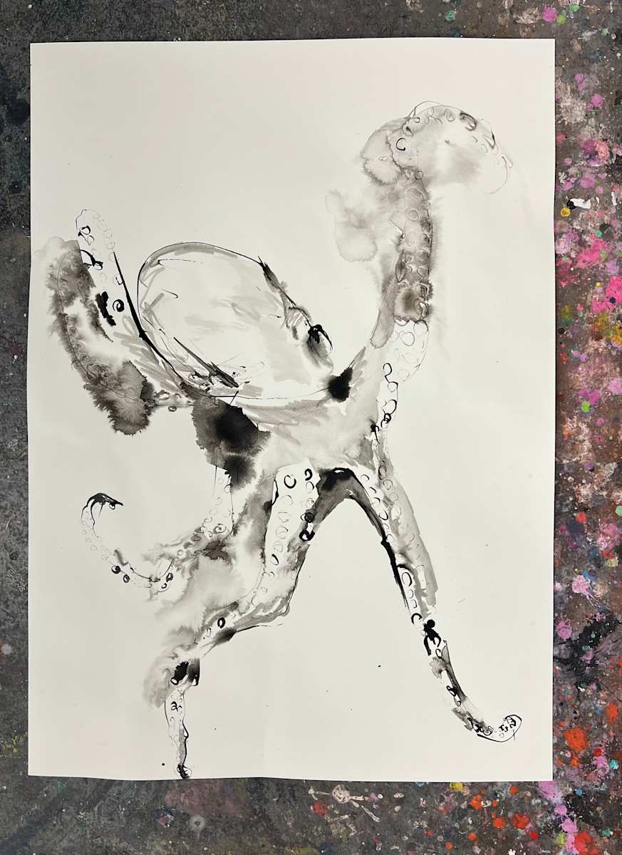 Dancing Octopus by Astrid Steingrueber 