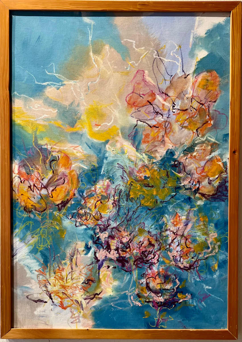 So blue by Astrid Steingrueber  Image: framed