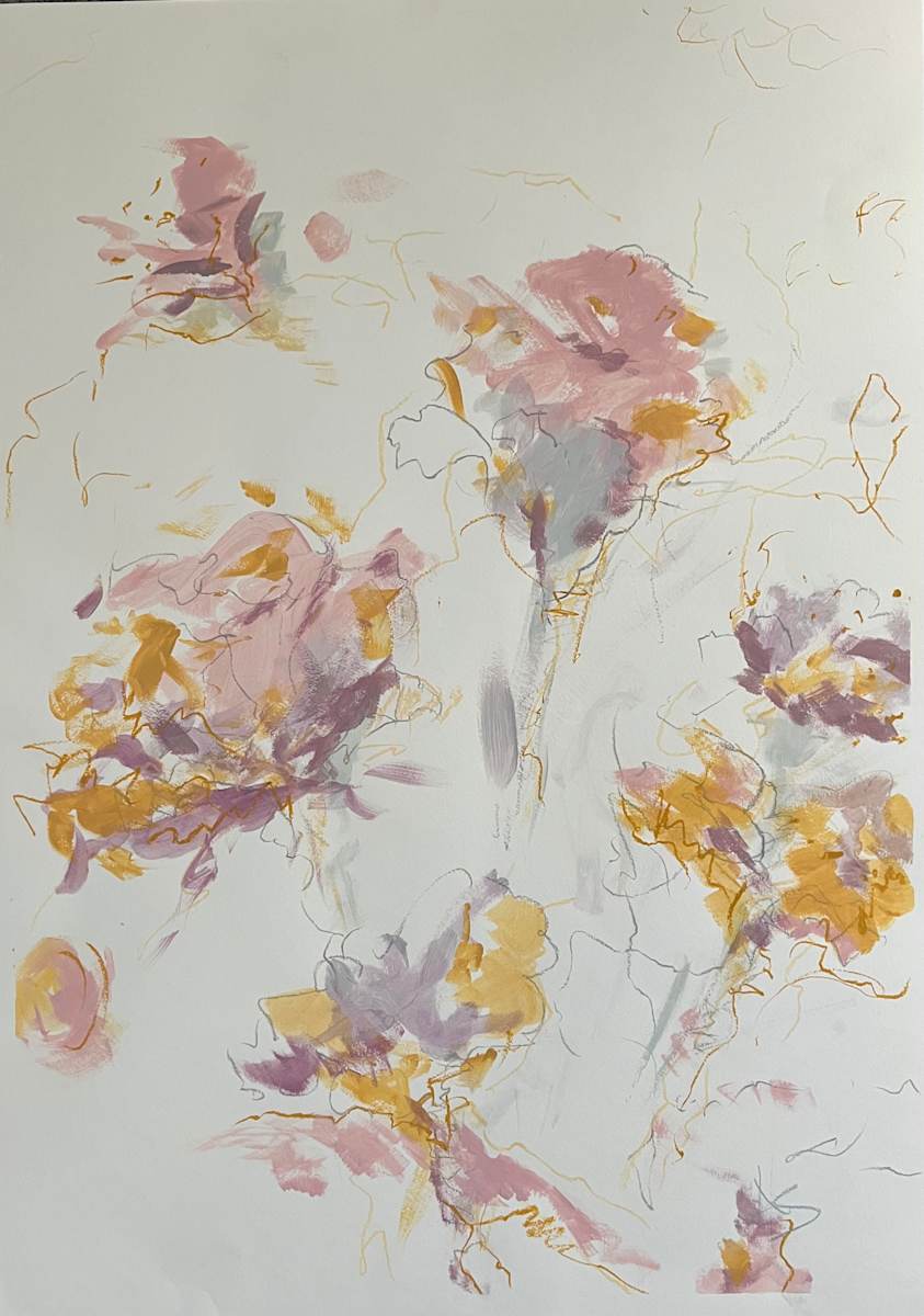 Pink Roselies I by Astrid Steingrueber, Image 1.
