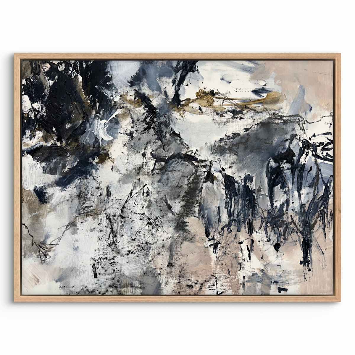 Grey Rocky Mountains by Astrid Steingrueber  Image: example framed