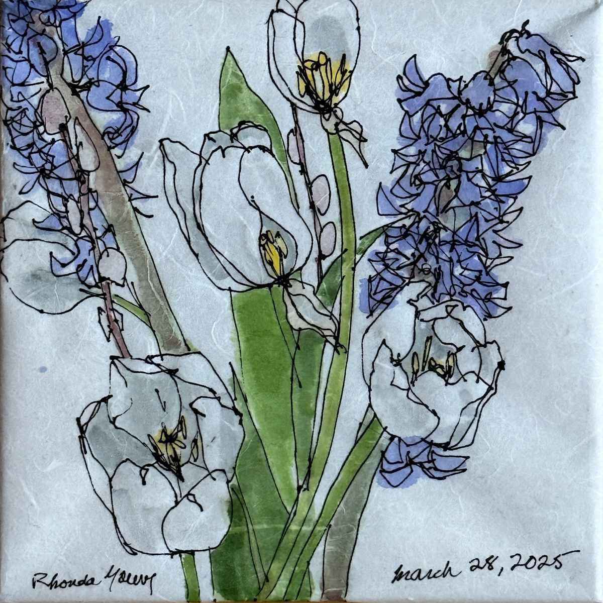 Grocery Store Flowers, March 28, 2025 by Rhonda Young, Image 1.