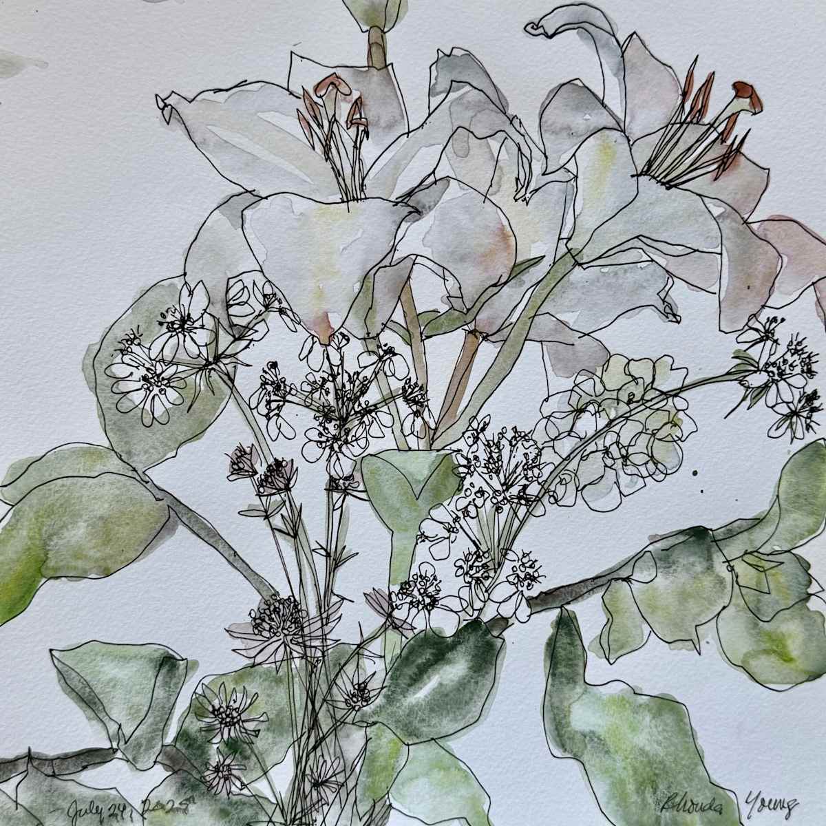 Lily Bouquet, July 24, 2025 by Rhonda Young, Image 6.