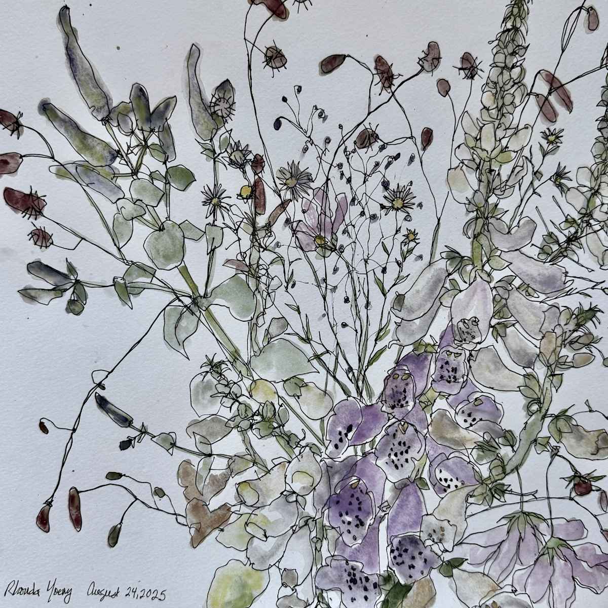Dying Bouquet, August 24, 2025 by Rhonda Young, Image 1.