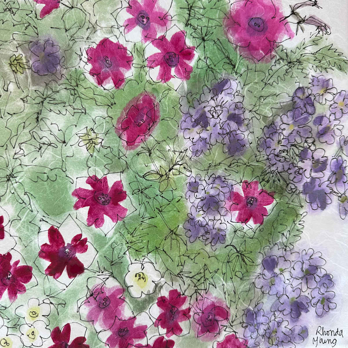 Petunias, June 25, 2023 by Rhonda Young, Image 3.