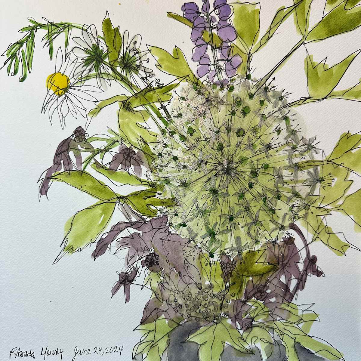 Market Bouquet, June 24, 2024 by Rhonda Young, Image 1.