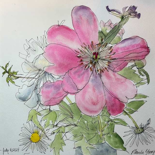 Pink Peony Bouquet, July 4, 2024 by Rhonda Young, Image 4.