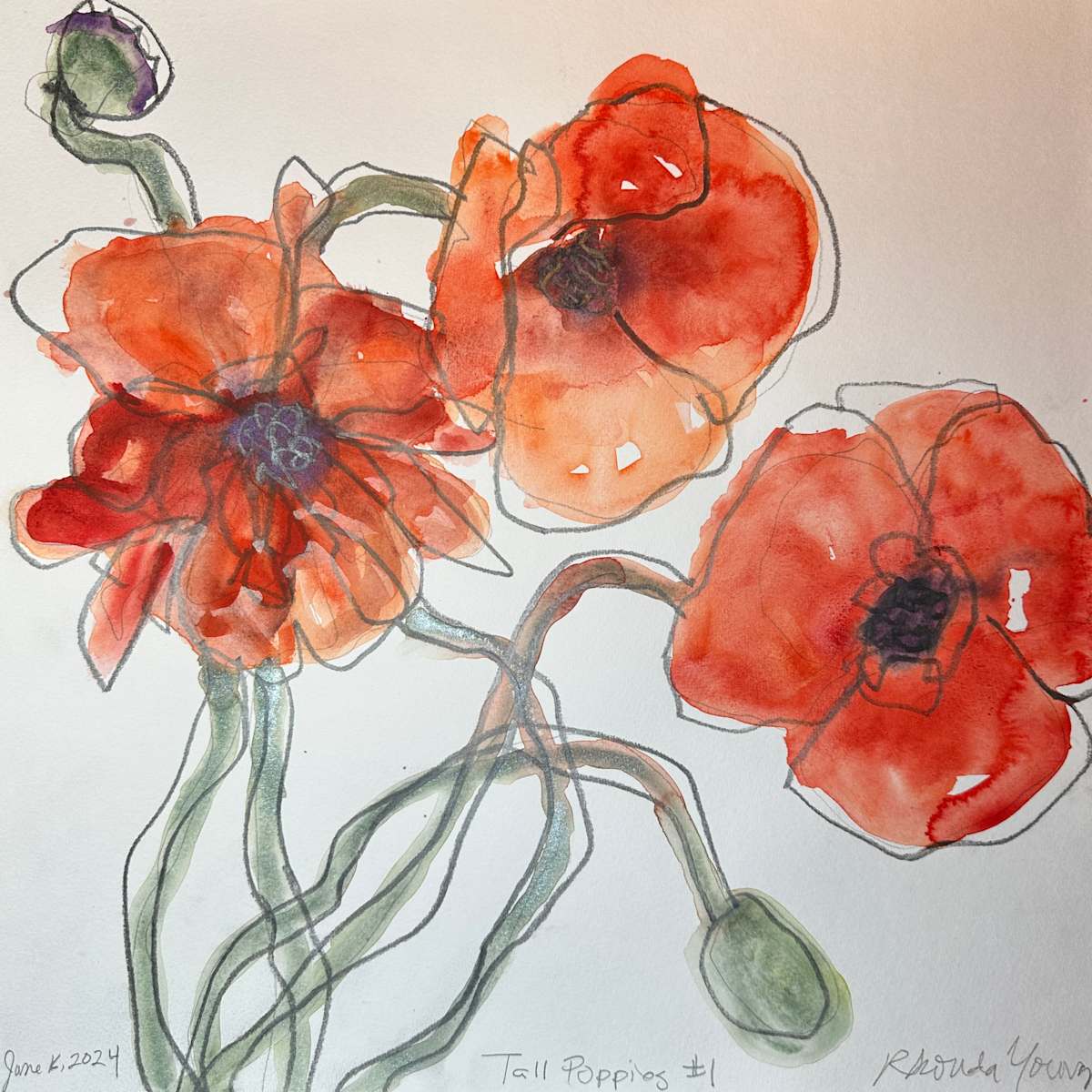 Tall Poppies #1 by Rhonda Young, Image 1.