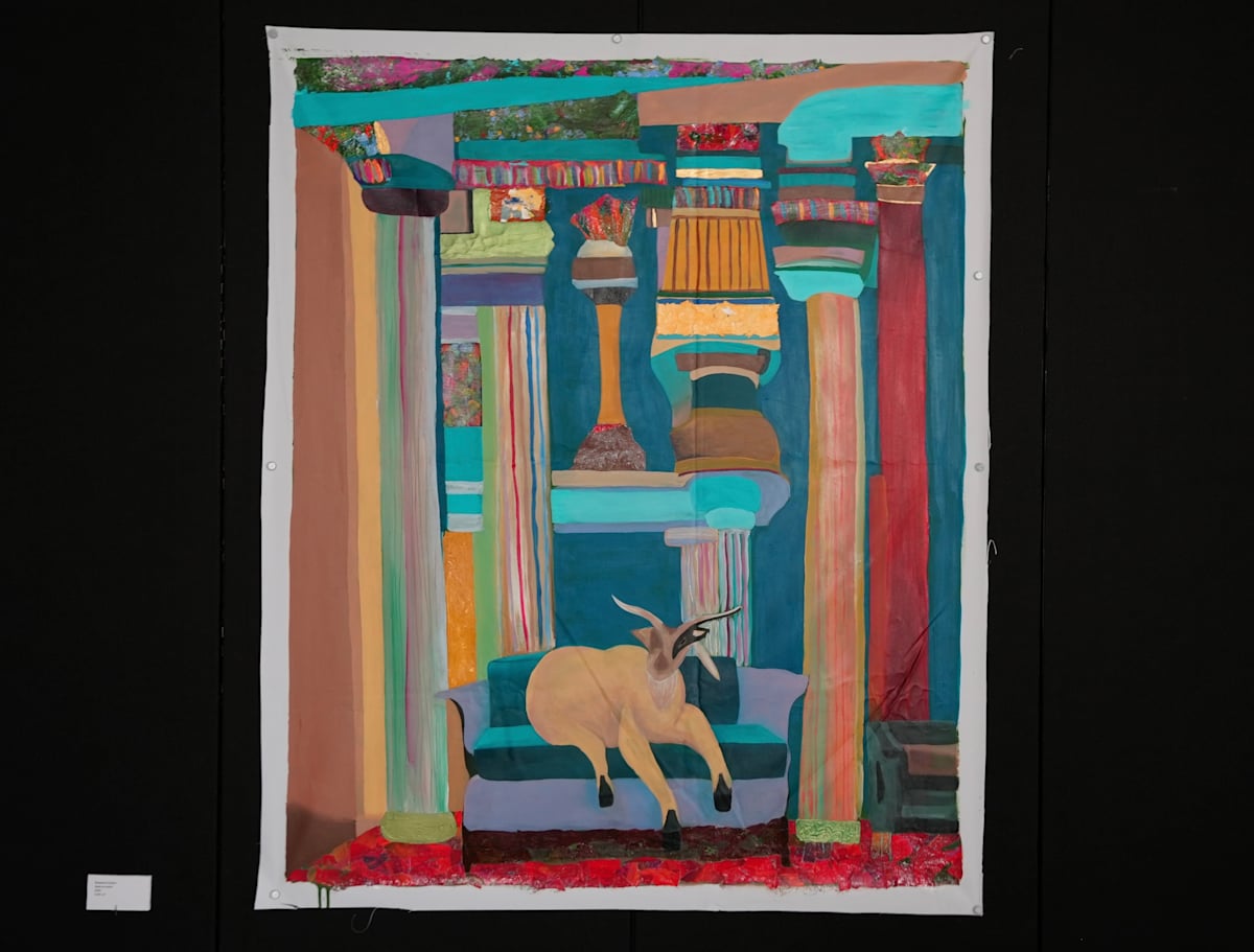 Goat on Couch by Breyahna Coston 