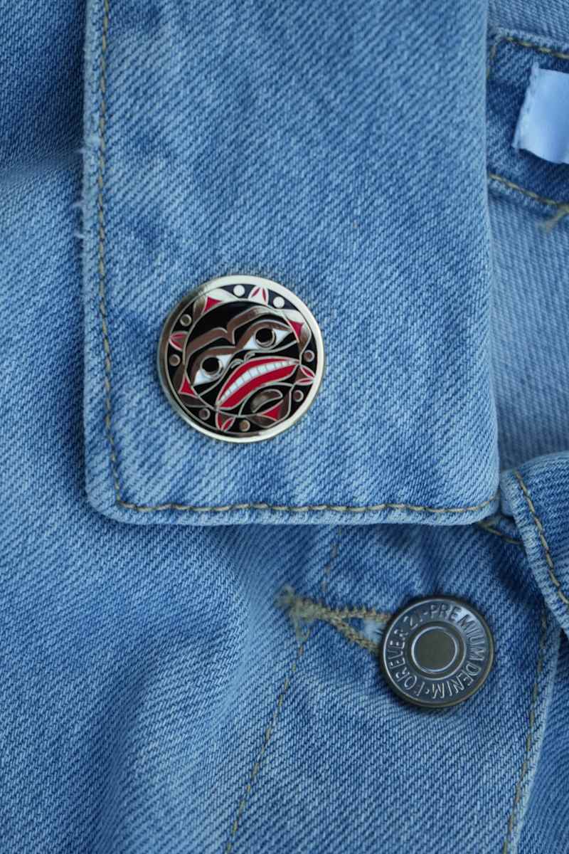 Salish Moon Enamel Pin by Taylor Cameron 