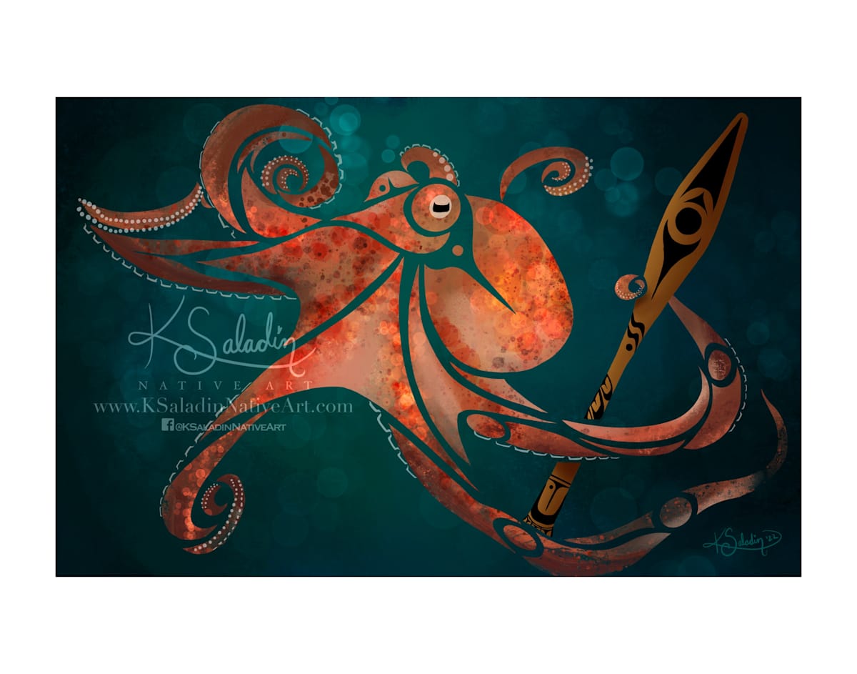 Salish Octopus by Kimberly Saladin 