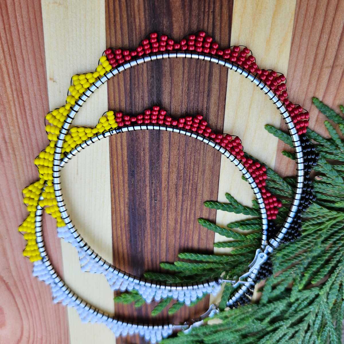 Medicine Wheel earrings by Amanda Chavira 