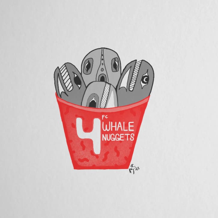 whale nuggets by Inanna kʷaɁowišč tyee McCarty 