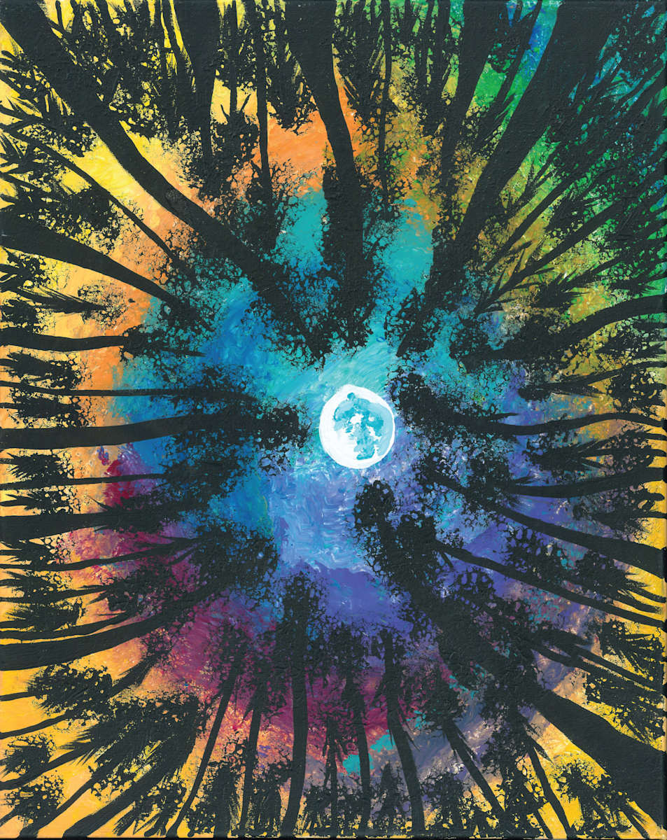Rainbow Trees by Jenee Redecker 