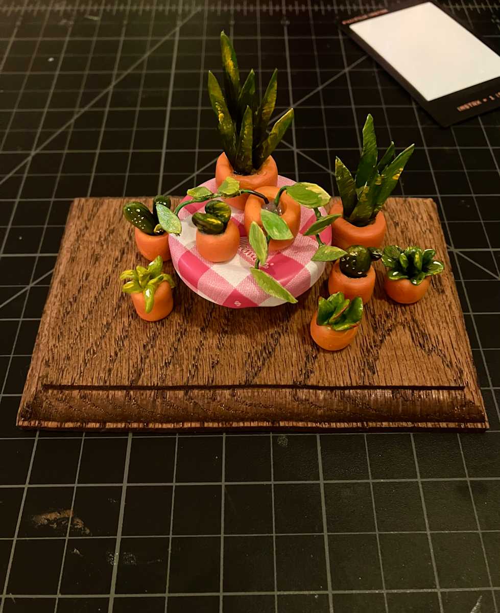 Gingham Garden 2 by Megan Castillo 