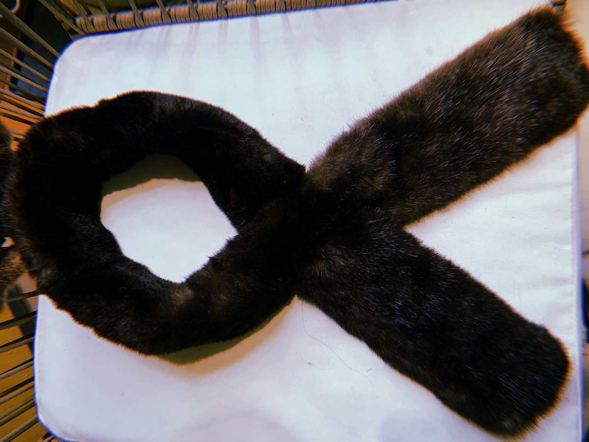 Sea Otter fur scarf by Samantha K'_alaag'aa Jaat Biasca 