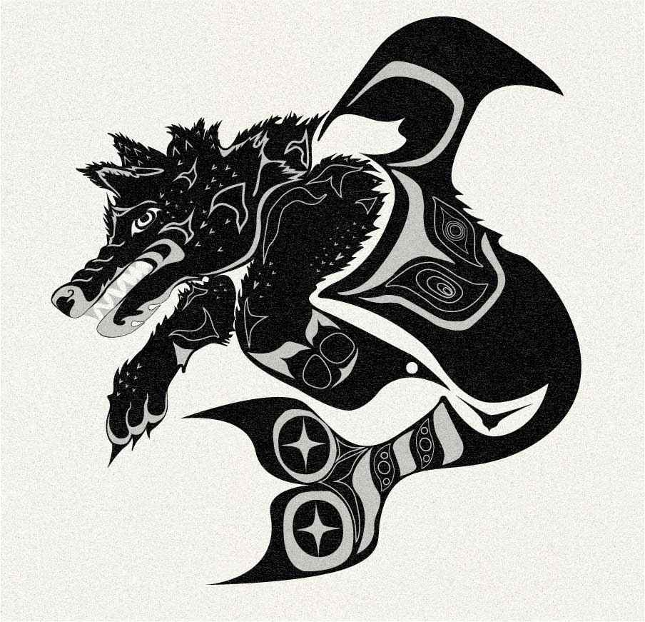 sea wolf transformation by Inanna kʷaɁowišč tyee McCarty 