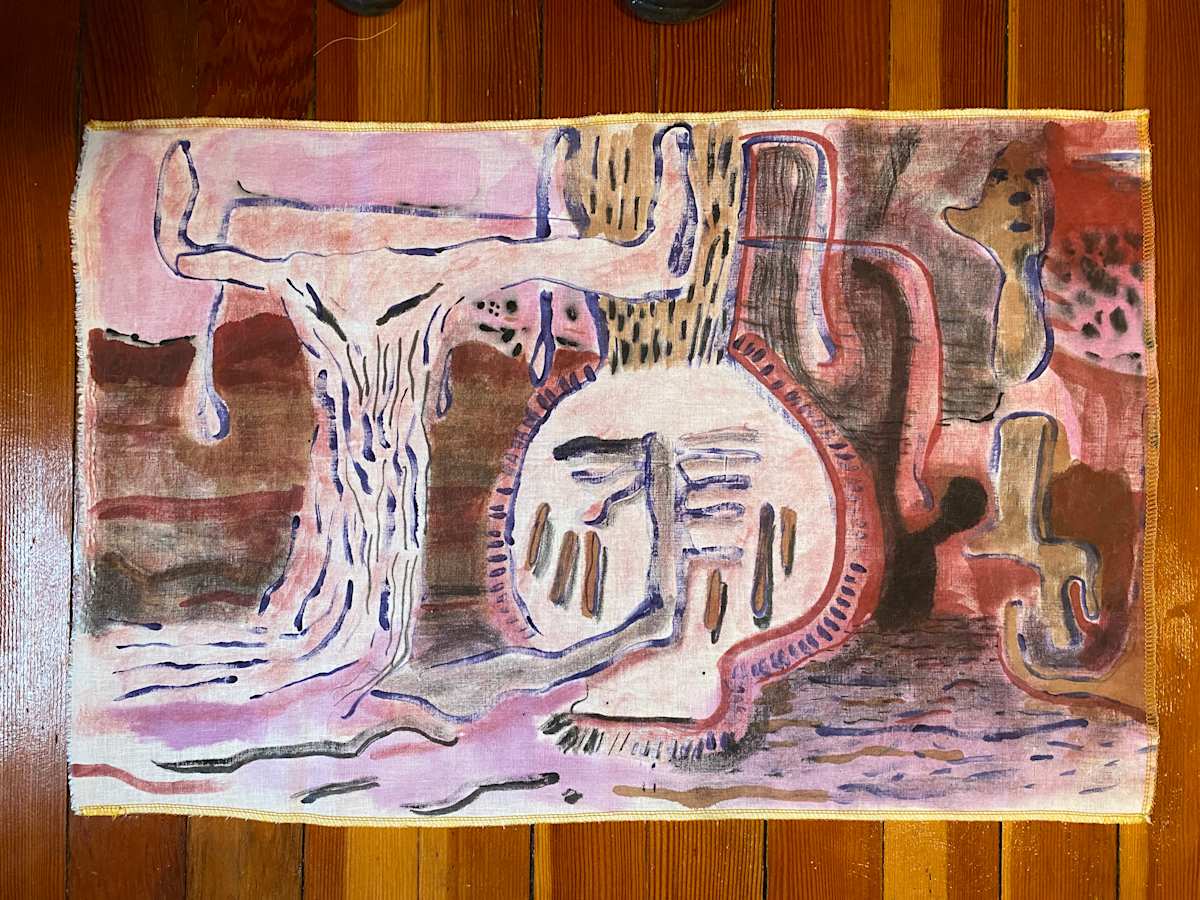 Surreal Landscape no. 2 Linen by ELLEN MARIE BLAZICH 