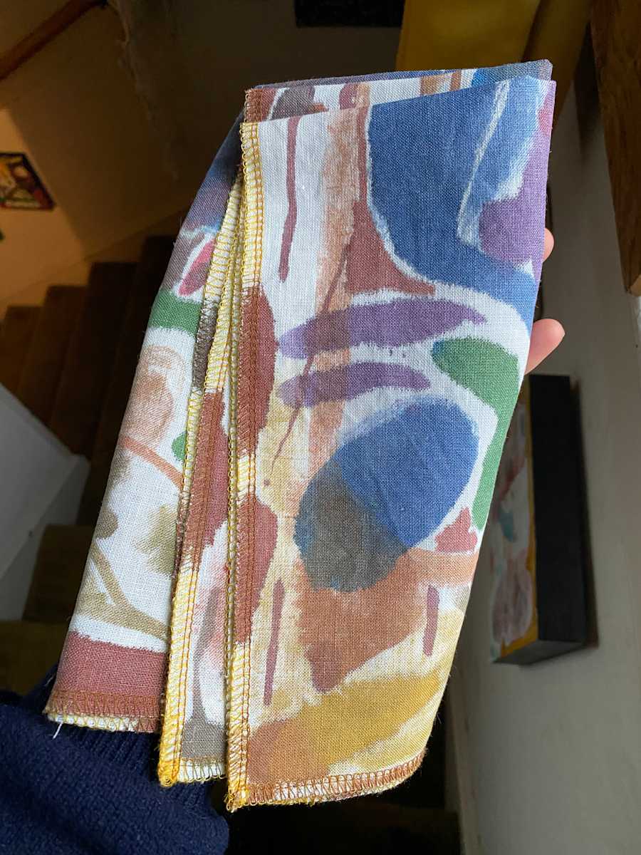 Pond Linen Napkin by ELLEN MARIE BLAZICH 