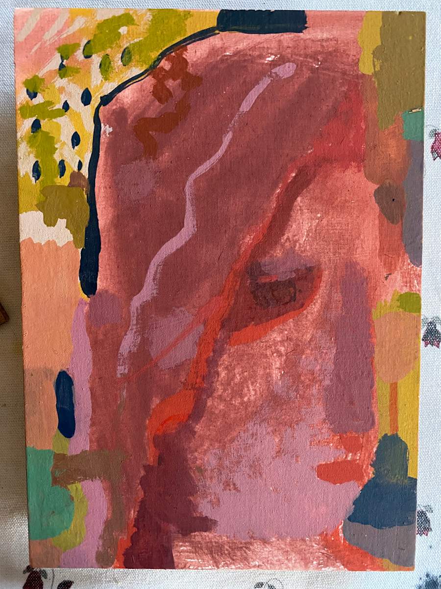 Pink Face by ELLEN MARIE BLAZICH 